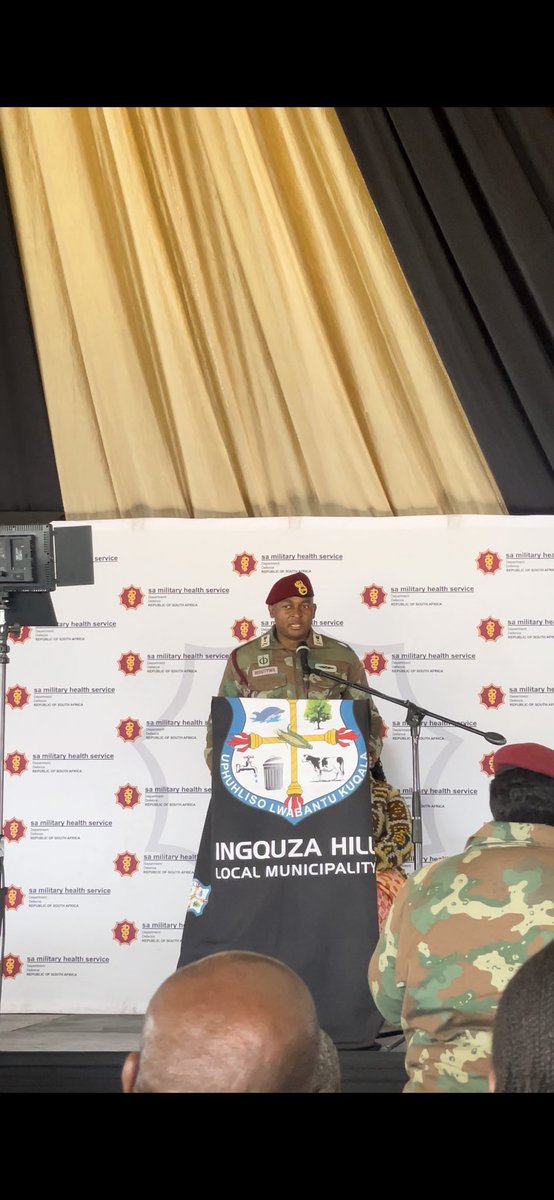 easterncapedoh's tweet image. Brig Gen Mdutywa, representing the Surgeon General of the SANDF, shared the success of Project Owethu, launched in 2023 in DBN- as a pilot to improve service delivery. It provided access to health, social, and civic services many residents didn’t know they needed.

#ProjectOwethu