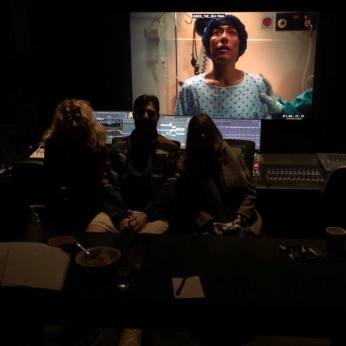 davegraney's tweet image. We went to a beautiful studio to put the finishing touches to music we had made (mostly Clare Moore) for a new short film by @donna_mcrae_ . A very personal film. Great to be a part of it. Like mastering an album, it’s the most stress free part of the process. We sat in