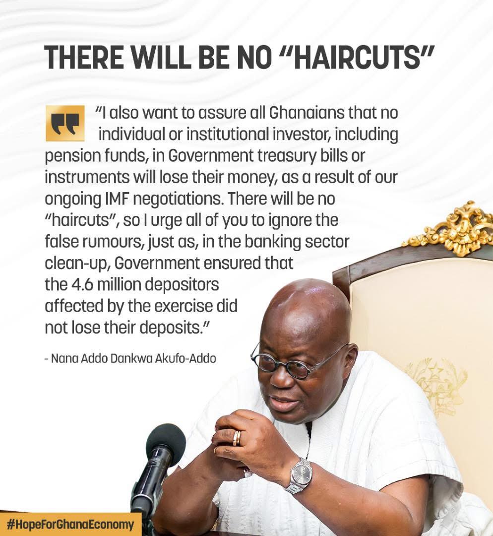 When the haircut happened, the NPP government didn’t even have the courtesy to apologise. 

As a transactional lawyer, I became a ‘therapist’, constantly consoling clients because the Akufo Addo led government had appropriated hard earned funds of investors. 

May we never