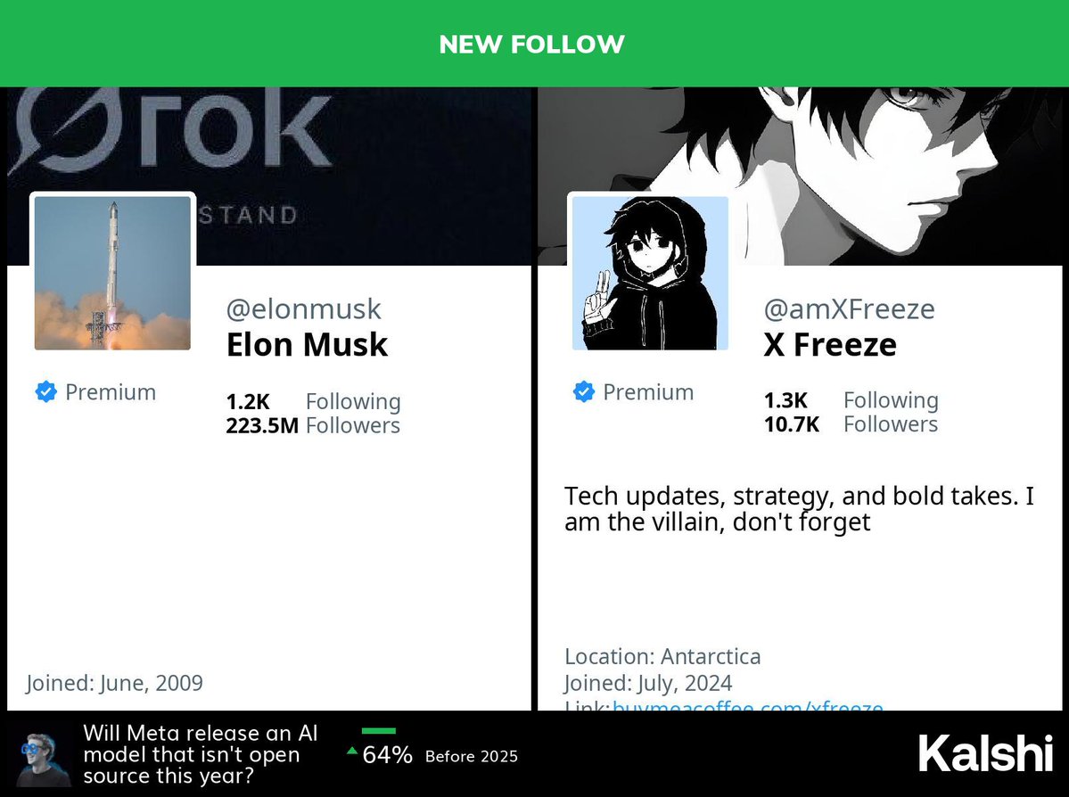 🆕 <a href="/elonmusk/">Elon Musk</a> has started following @amxfreeze