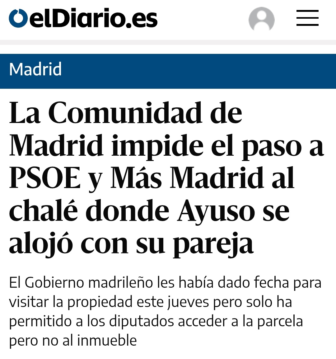 Lo de la casita del tupper de Ayuso es también de traca.

Que Ayuso dirá que se la persigue injustamente por sus problemas con sus vivienda...

Lo único que tiene esta señora es una indecencia solo comparable a su desvergüenza.
eldiario.es/madrid/comunid…