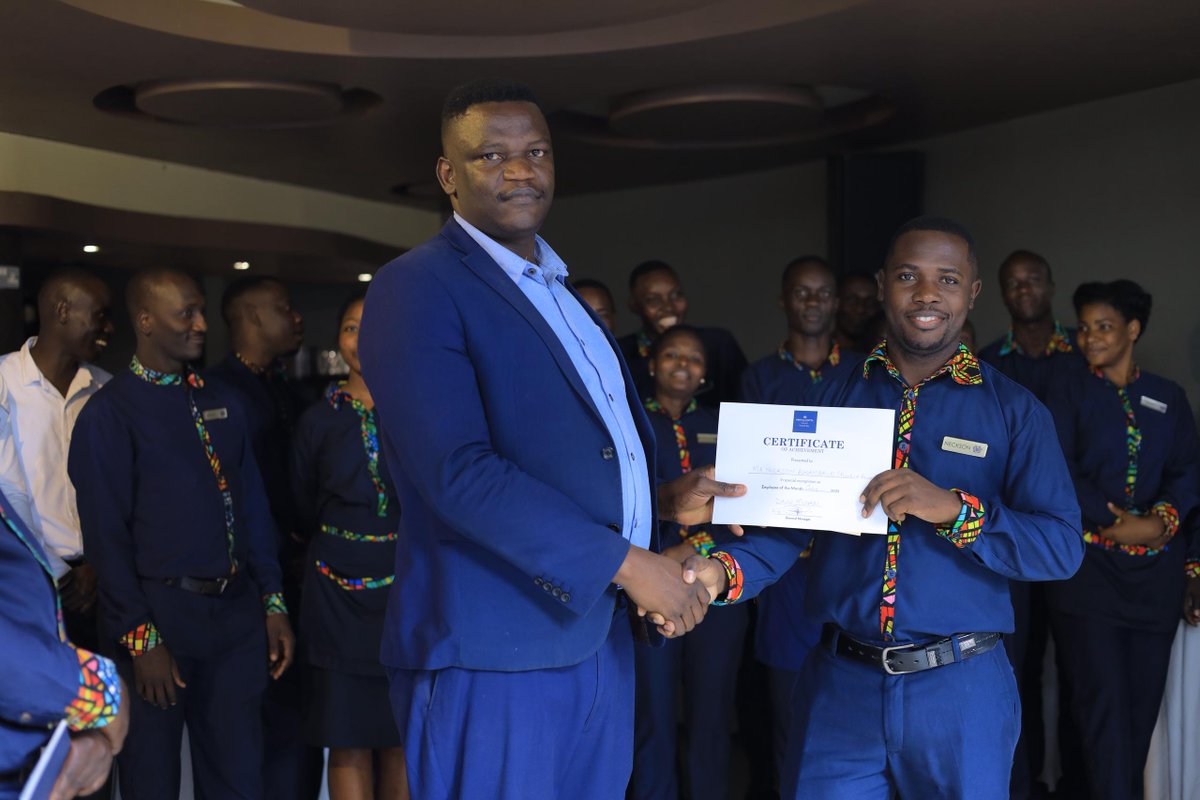 The Simba Group (@thesimbagroup) on Twitter photo 🎉 Celebrating our July Employees of the Month at <a href="/SkyzHotel/">Protea Hotel by Marriott® Kampala Skyz</a> 🎉
Shout-out to Sulaiman from Housekeeping, who somehow makes spotless look effortless, and Nickson, our ever-smiling waiter, who delivers great service with even greater charm.
You two deserve this! 💪🏾 🎉 Celebrating our July Employees of the Month at <a href="/SkyzHotel/">Protea Hotel by Marriott® Kampala Skyz</a> 🎉
Shout-out to Sulaiman from Housekeeping, who somehow makes spotless look effortless, and Nickson, our ever-smiling waiter, who delivers great service with even greater charm.
You two deserve this! 💪🏾