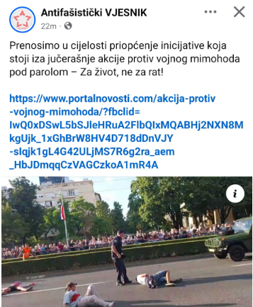 evo i antifašisti su odjednom za život, odnosno pro-life. Fenomenalno 😍