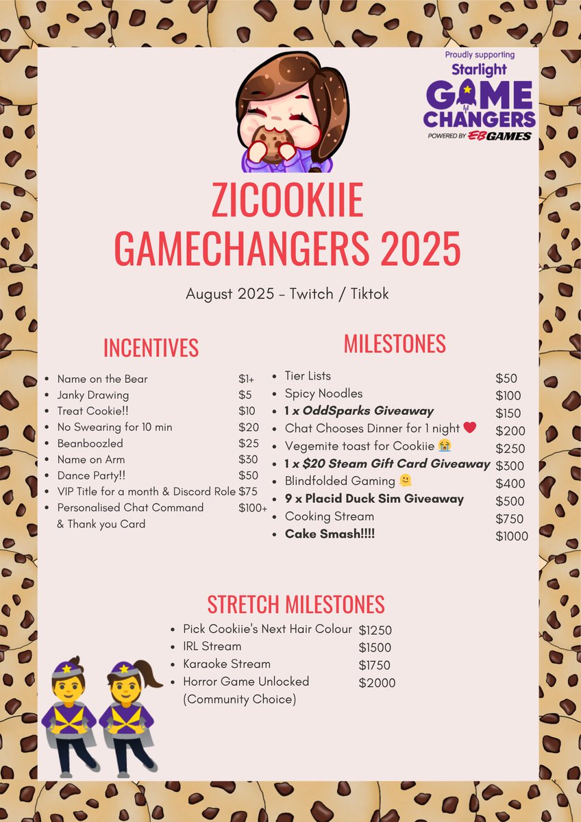 With Gamechangers being Live so are all our incentives and milestones!! Get ready to have some fun!!!!!!!! <a href="/star_streamers/">StarlightStreamers</a> LETS GO!!!!!!!!