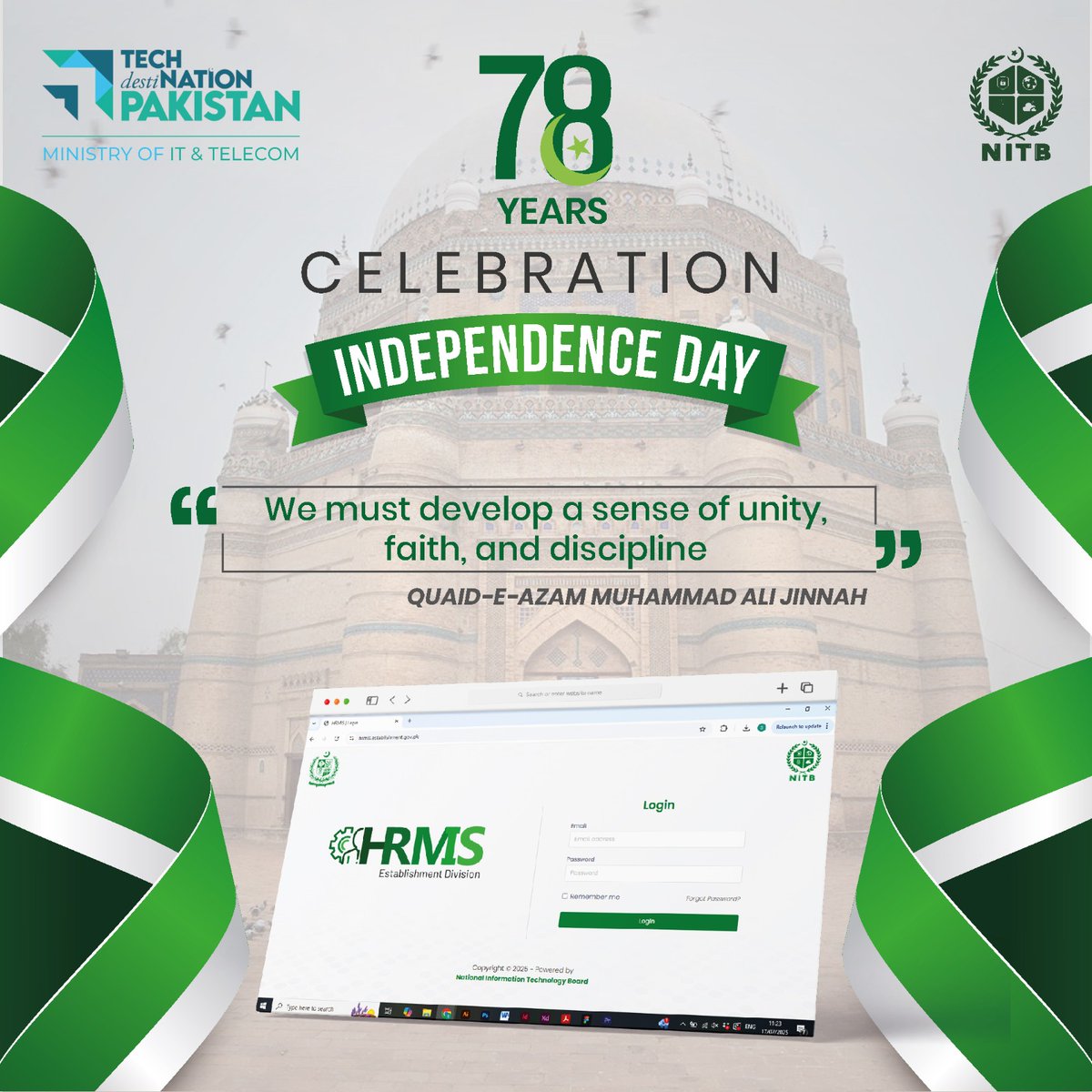 NationalITBoard's tweet photo. Celebrating the spirit of independence this August 14th, the Human Resource Management Information System (HRMIS) is redefining the Federal Government HR practices:
- Centralized records
- Faster decisions
Powered by @NationalITBoard
#HRMIS #Techdestination @EstablishmentD2 https://t.co/8Sl61gwO6D