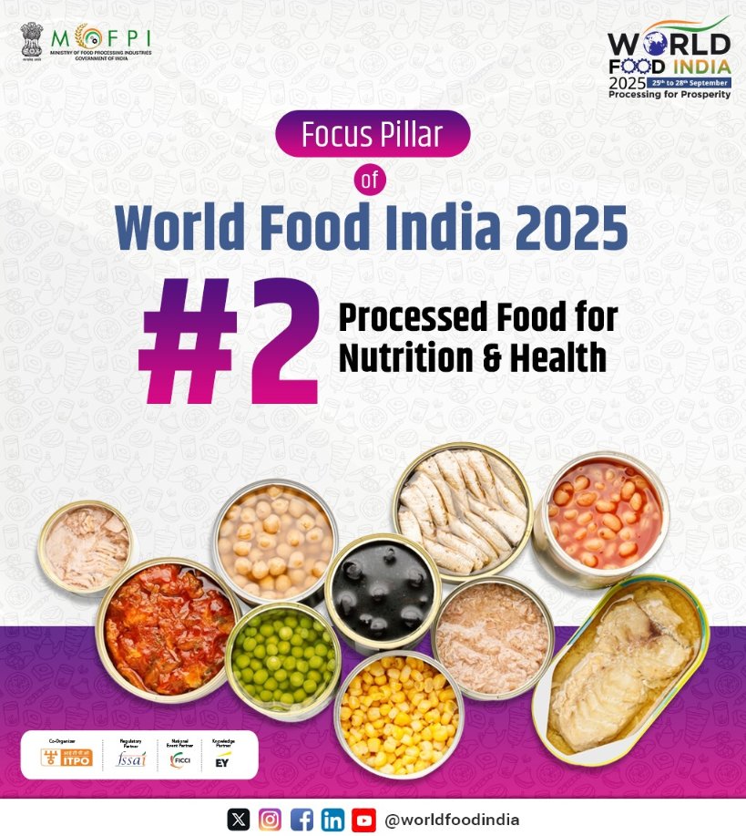 From convenience to care.

Processed food isn’t just quick, it’s smarter and healthier than ever!

At #WorldFoodIndia2025, we’re spotlighting innovations in Processed Food for Nutrition and Health, a game-changing pillar shaping the future of global wellness. 

Think fortified