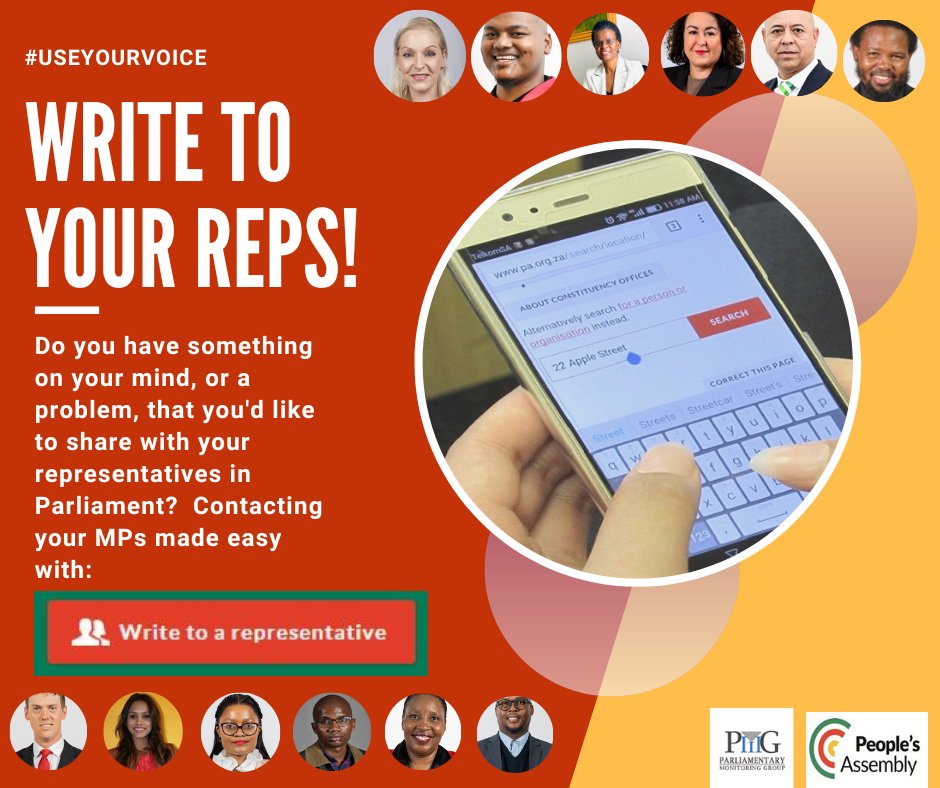 Want to hold your leaders accountable? 🇿🇦✊ You can write directly to your MPs or MPLs using the People’s Assembly website. It’s quick, easy, and powerful. 🗣️📨👉 pa.org.za #CivicAction #Accountability #SAParliamentAsk