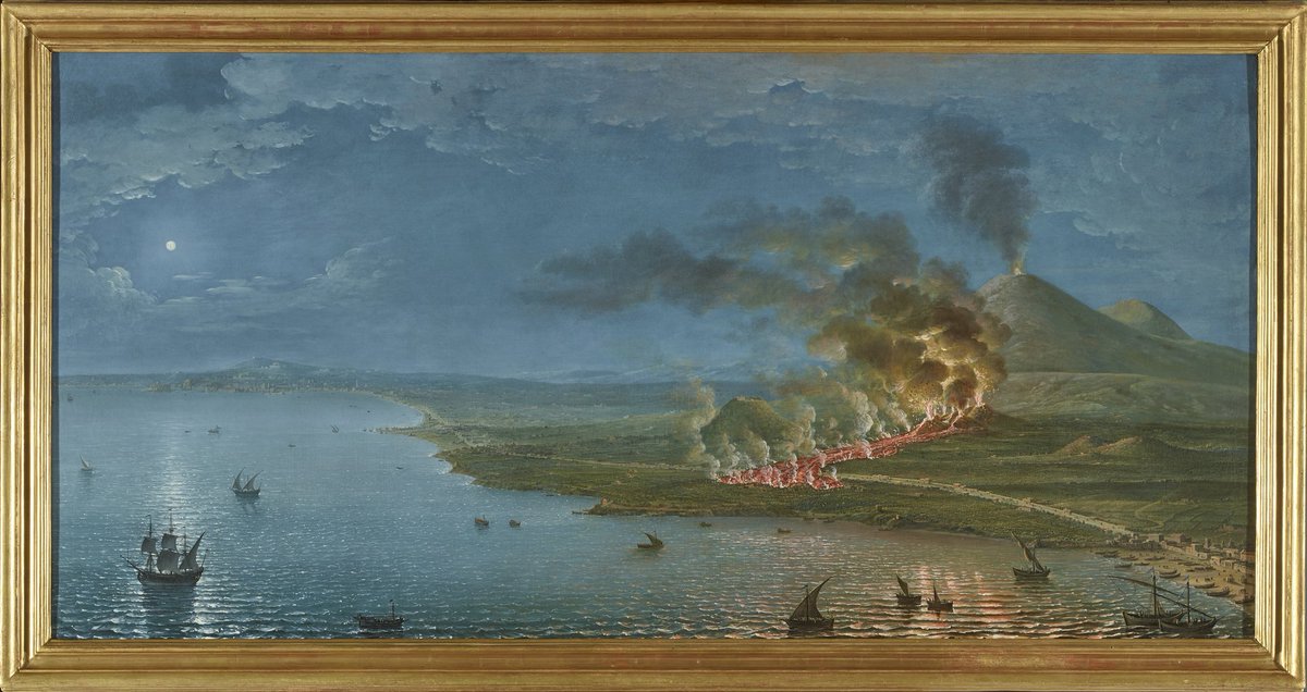 🌋El 23 de diciembre de 1760 estalló una erupción del Vesubio que duró2️⃣semanas.

Estos cuadros de Antonio Joli reproducen el momento de mayor intensidad.

¡Esta trágica erupción provocó daños materiales por valor de trescientos mil escudos napolitanos!

🎟️bit.ly/EntradasGCCRR