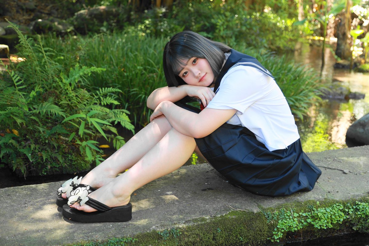 暑さも吹き飛ばすSummer girl💕
ありさちゃんの夏のセーラー服可愛い〜😍

モデル：ありさ
(インスタ：<a href="/a/">Ani</a>.nyan06)

#江津湖公園
#セーラー服
#コスプレ
#夏ポトレ
#熊本モデル
#ポートレート #portrait #portraitphotography