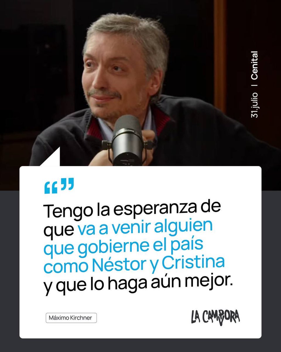 » Máximo Kirchner con <a href="/ischargro/">Iván Schargrodsky</a> en <a href="/cenitalcom/">Cenital</a> ⤵️