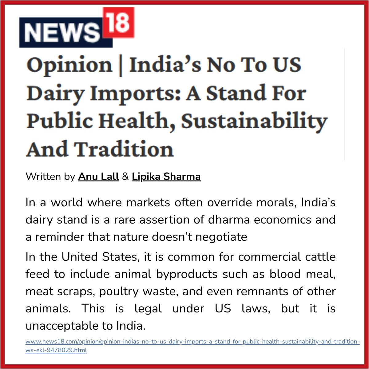 anulall's tweet image. #USTarriffs #IndiaUSTrade 🇮🇳 India says NO to US Dairy imports unless cows are fed  plant-based diet.
US cows are fed blood, meat scraps &amp;amp; poultry waste, and that’s legal there.
This isn&apos;t about religion, but also #publichealth and #Sustainability 
Do you remember the Mad Cow…