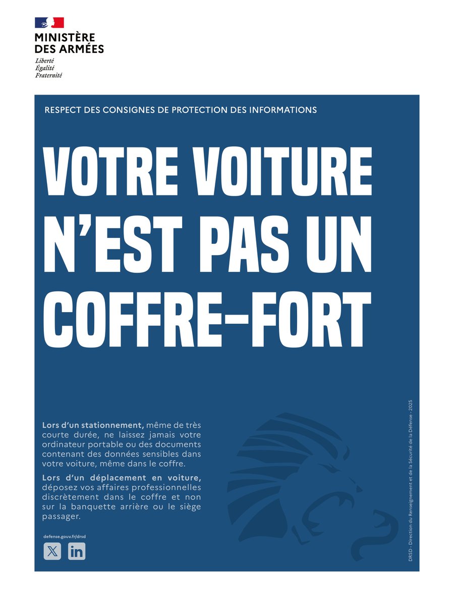 Rappel de sécurité.