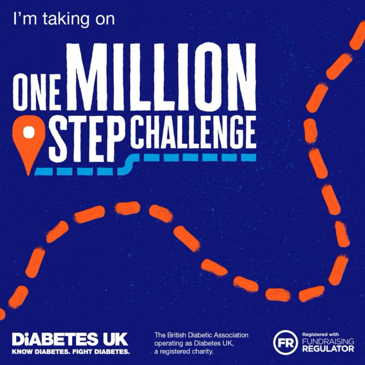 This year I'm taking part in the 1 million step challenge to raise money for Diabetes UK. The challenge runs from 1st July - 30th September, which is 10.869 steps per day. 

If you'd like to donate, please use the link below, thank you ❤️
step.diabetes.org.uk/fundraising/so…