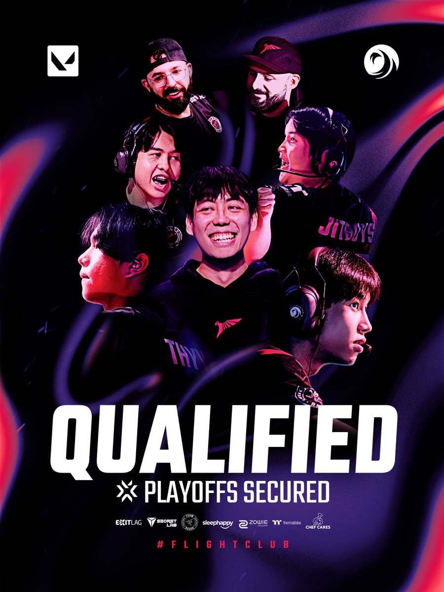 One goal. One step closer.
เราทำได้! เจอกันใน Playoffs! 🥳

#FLIGHTCLUB #VCTPacific