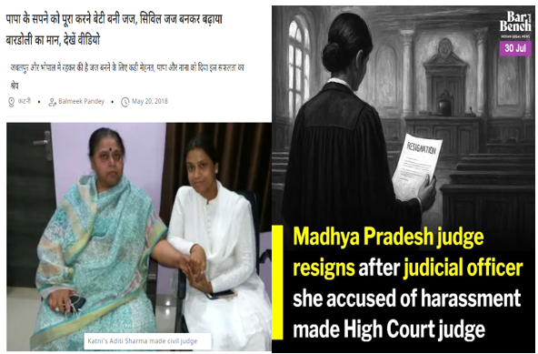 mediacrooks's tweet photo. She wanted to fulfill her father's dreams and became a judge.. but now she resigns because a scumbag she accused of sexual harassment has been promoted to HC judge.. What a nucking country... LOL!... #MadhyaPradesh... #FilthyJudiciary @DrMohanYadav51 @NarendraModi https://t.co/XKzfroGVnq