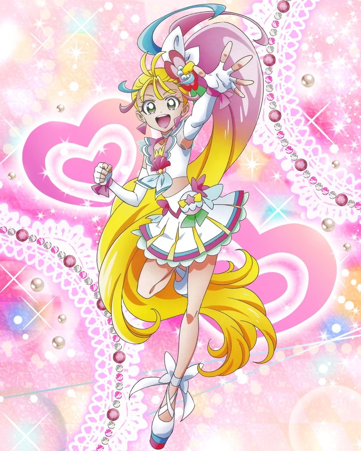 キャンバスアート　キュアサマー Toy goods Cure Sky & Cure Precious & Cure Summer 