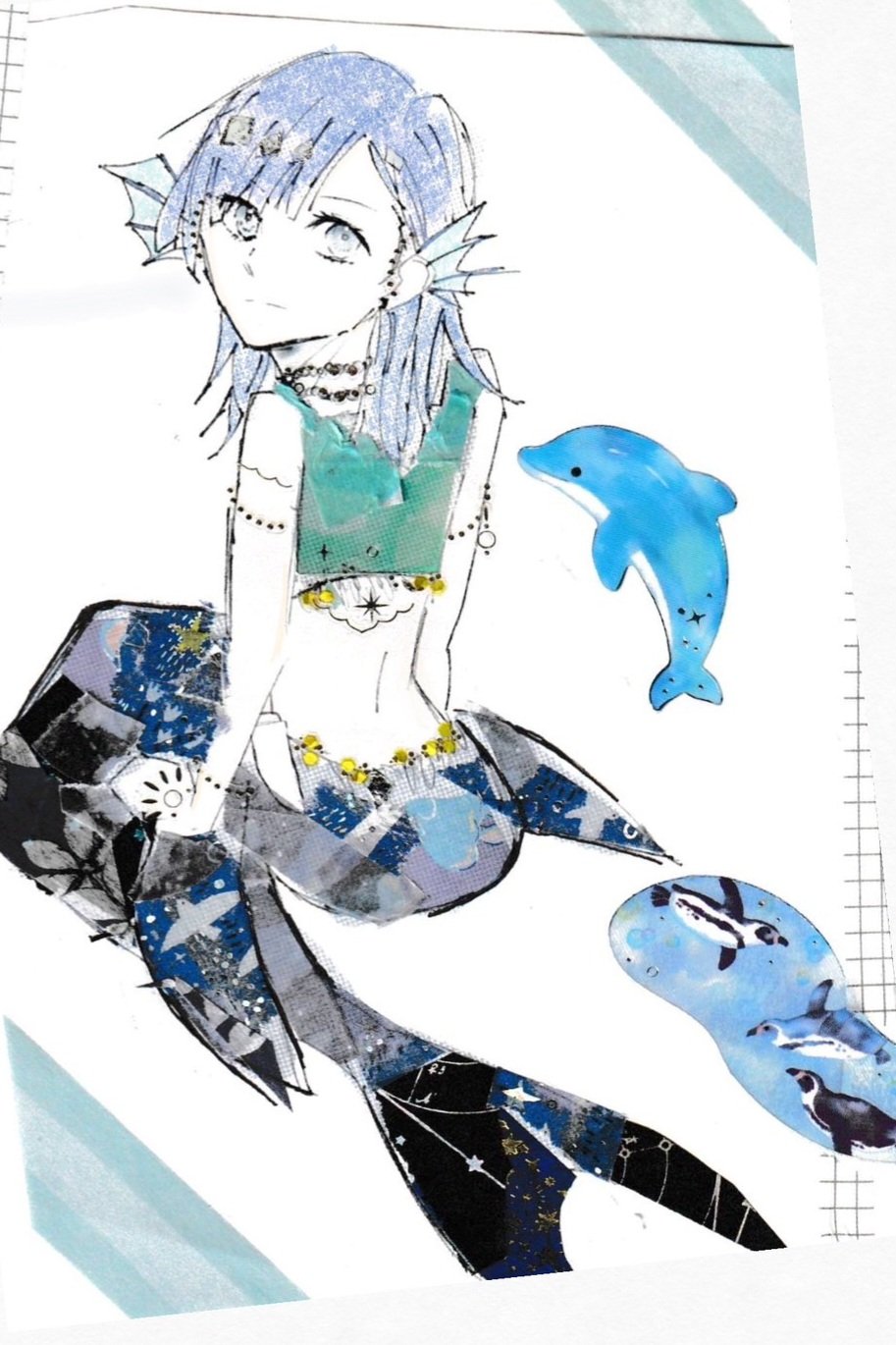 【つる927】ウルトラマリンの人魚ちゃん形オルゴナイト☆他９点 こ on X: 