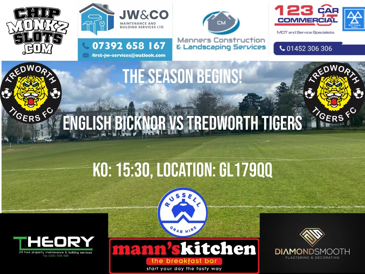 Tredworth Tigers (@tredworthfc) on Twitter photo Just Like That The Season Is Back! We Travel To <a href="/bicknor_fc/">English Bicknor FC</a> Tomorrow Afternoon Looking To Kick On From The Form We Showed We’re Capable Of At The End Of Last Seasons Campaign!! Just Like That The Season Is Back! We Travel To <a href="/bicknor_fc/">English Bicknor FC</a> Tomorrow Afternoon Looking To Kick On From The Form We Showed We’re Capable Of At The End Of Last Seasons Campaign!!