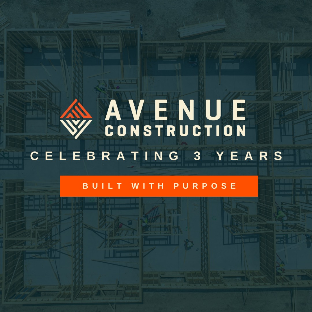 We’re celebrating 3 years of Avenue Construction! 🎉🏗️ From senior living to healthcare &amp; multifamily, our team builds with purpose, passion &amp; precision. Thank you to our clients, partners &amp; team members who’ve made this journey possible.
