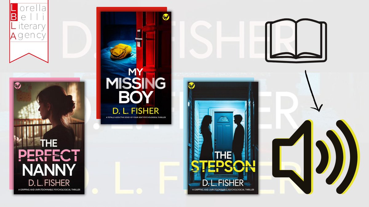 lblaUK's tweet photo. Congratulations #DLFisher!🥳👏
Audio rights to #ThePerfectNanny, #MyMissingBoy, #TheStepson and two brand-new titles have been sold to @audibleuk🎉🔊
These gripping standalone #psycholgical #thrillers will appeal to readers of domestic suspense and nail-biting fiction https://t.co/hzvxx9wB74