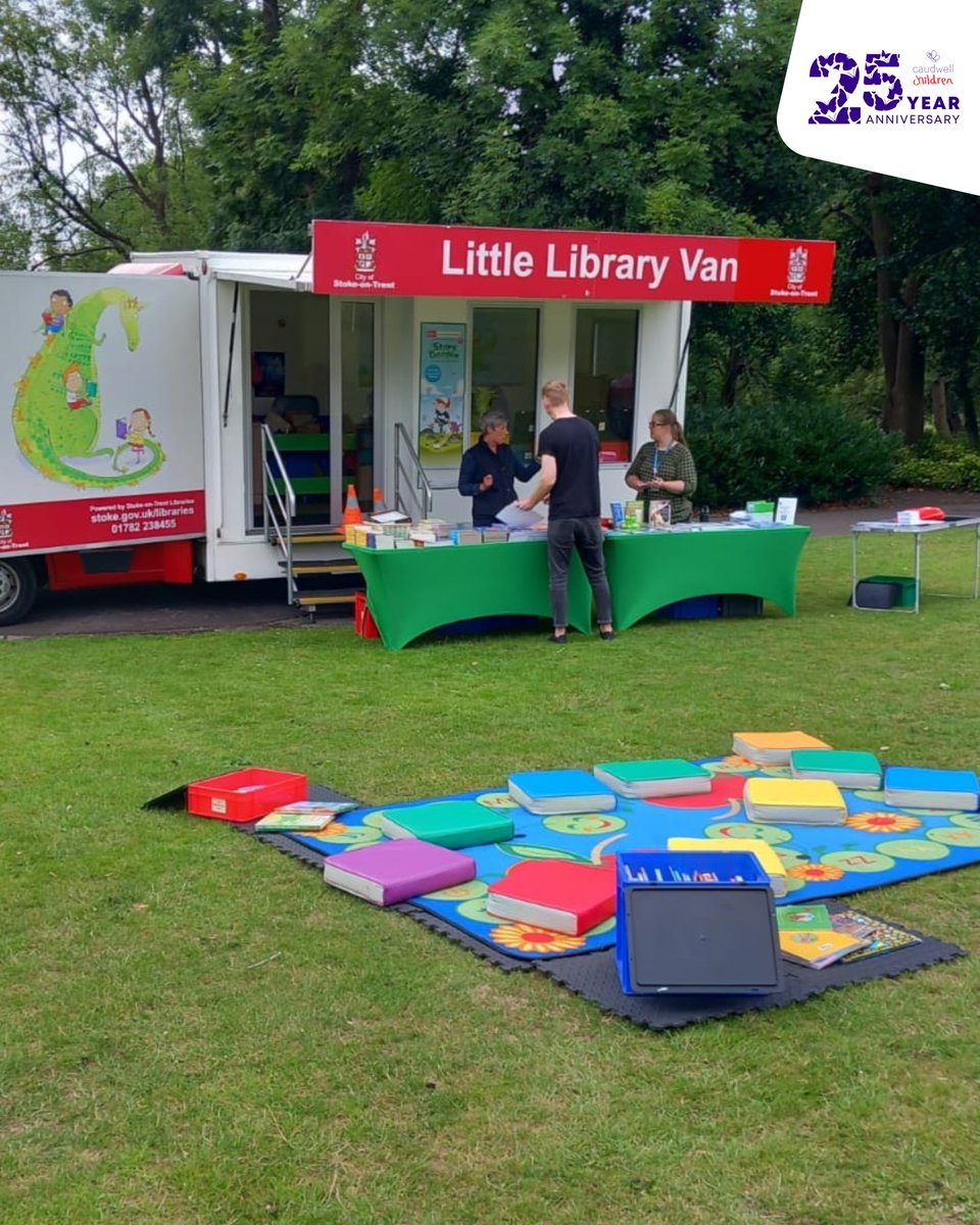 Today, we visited #Hanley Park for <a href="/Literacy_Trust/">National Literacy Trust</a>'s Tales in the Park! 📚🌳

Celebrating the magic of stories, the storytelling festival brings free books, crafts, circus skills, pop-up sports, a visit from the Little Library Van, and so much more! 🤩

#TalesInThePark #Literacy