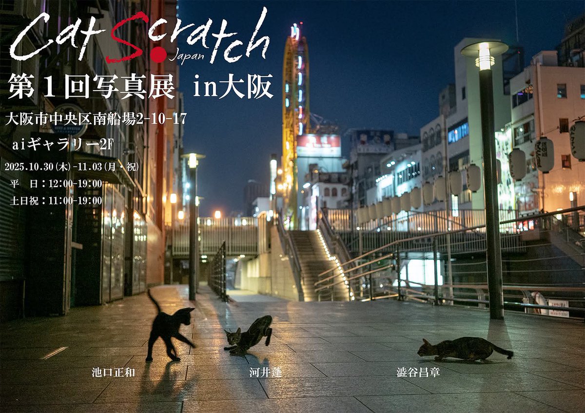 m_shibuya_cat's tweet photo. 所属している『Cat Scratch Japan』
第1回写真展を大阪にて開催します！
詳細はブログにてご覧ください♪

https://t.co/xqndmwCmr1
#ねこ写真展 #catscratchjapan https://t.co/YhjhgGkJy8