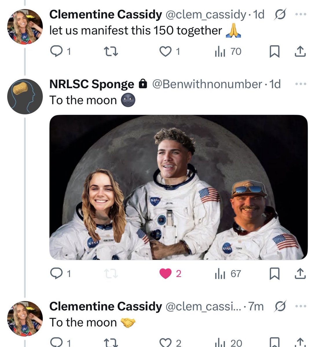 Clementine Cassidy (@clem_cassidy) on Twitter photo When the manifestation comes through…
Celebration circle for the Walsh VCers at the community hall this Monday 🍻
*glorious artwork by <a href="/Benwithnonumber/">NRLSC Sponge</a> When the manifestation comes through…
Celebration circle for the Walsh VCers at the community hall this Monday 🍻
*glorious artwork by <a href="/Benwithnonumber/">NRLSC Sponge</a>