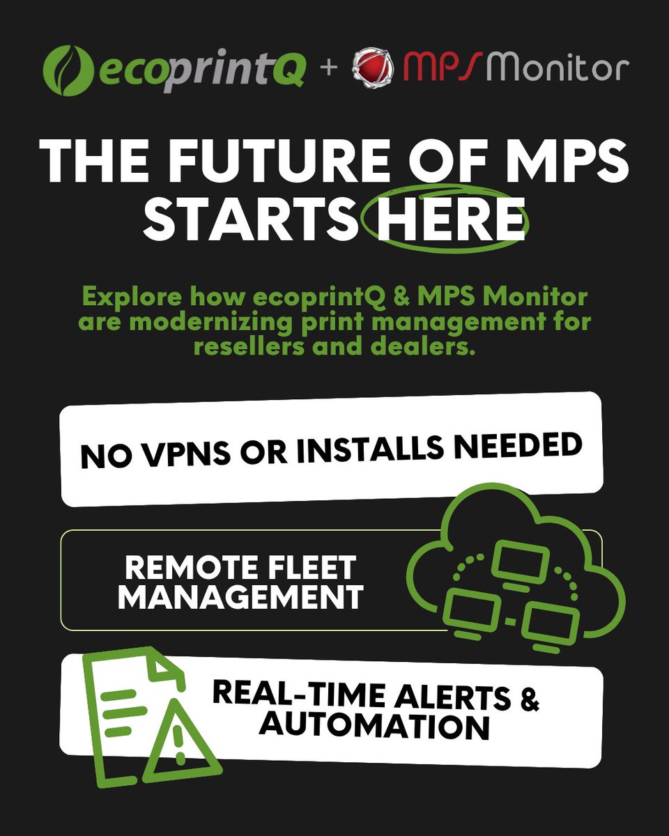 ecoprintQ is proud to support resellers and dealers with the tools, expertise, and integration power of MPS Monitor.

📲 Contact your Channel Manager to learn more.
🔗 Or explore now : ecoprintq.com/unlocking-the-…