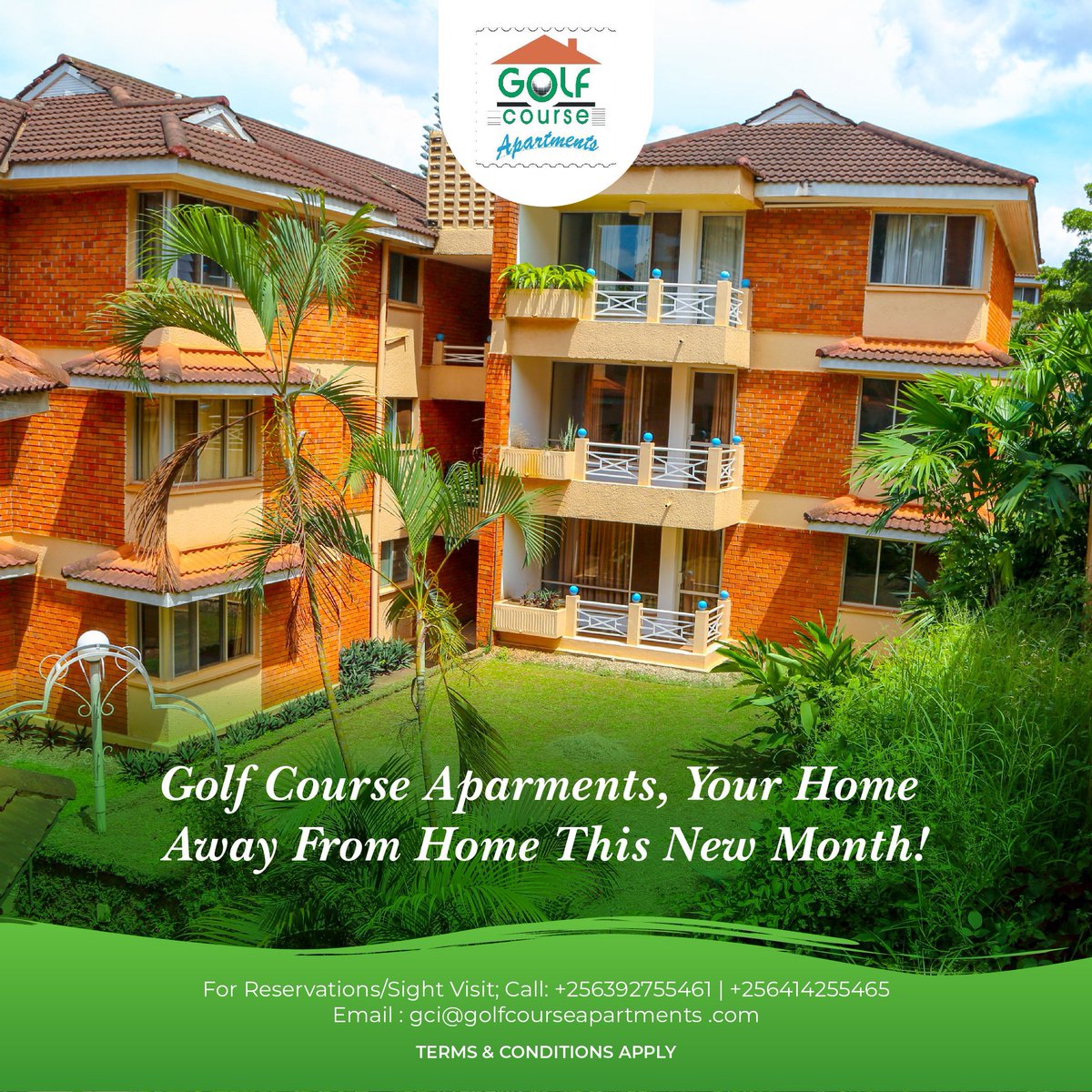 GolfCourseApart's tweet image. Don’t wait any longer to start living your best life. Come check out Golfcourse Apartments this New Month!

Call: +256392755461 | Email : gci@golfcourseapartments .com

#Golfcourse #Homes #Apartments #Airbnb #Kampala #accomodation #newmonth #august