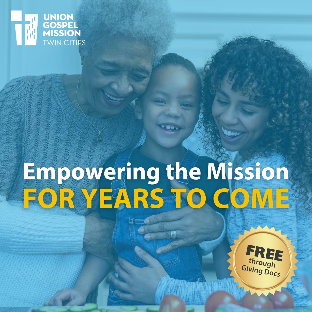 August is National Make-A-Will Month! ✍️ With Union Gospel Mission Twin Cities, you can create a legal will in under 20 minutes through Giving Docs—for free. Take this simple step today to protect what matters most at l8r.it/4yvI. #LegacyGiving  #PlannedGiving