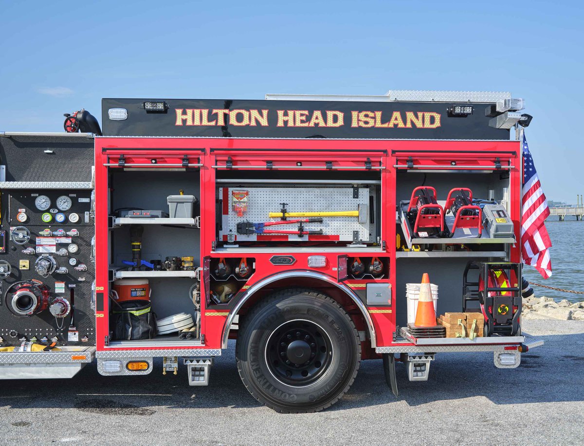 August is the perfect summer month to showcase this awesome KME Custom Pumper for Hilton Head Island Fire Rescue in South Carolina! Learn more about KME pumpers here kmefire.com/pumper/ #KMEfire #firetruck #firefighter #hiltonheadisland #truckofthemonth