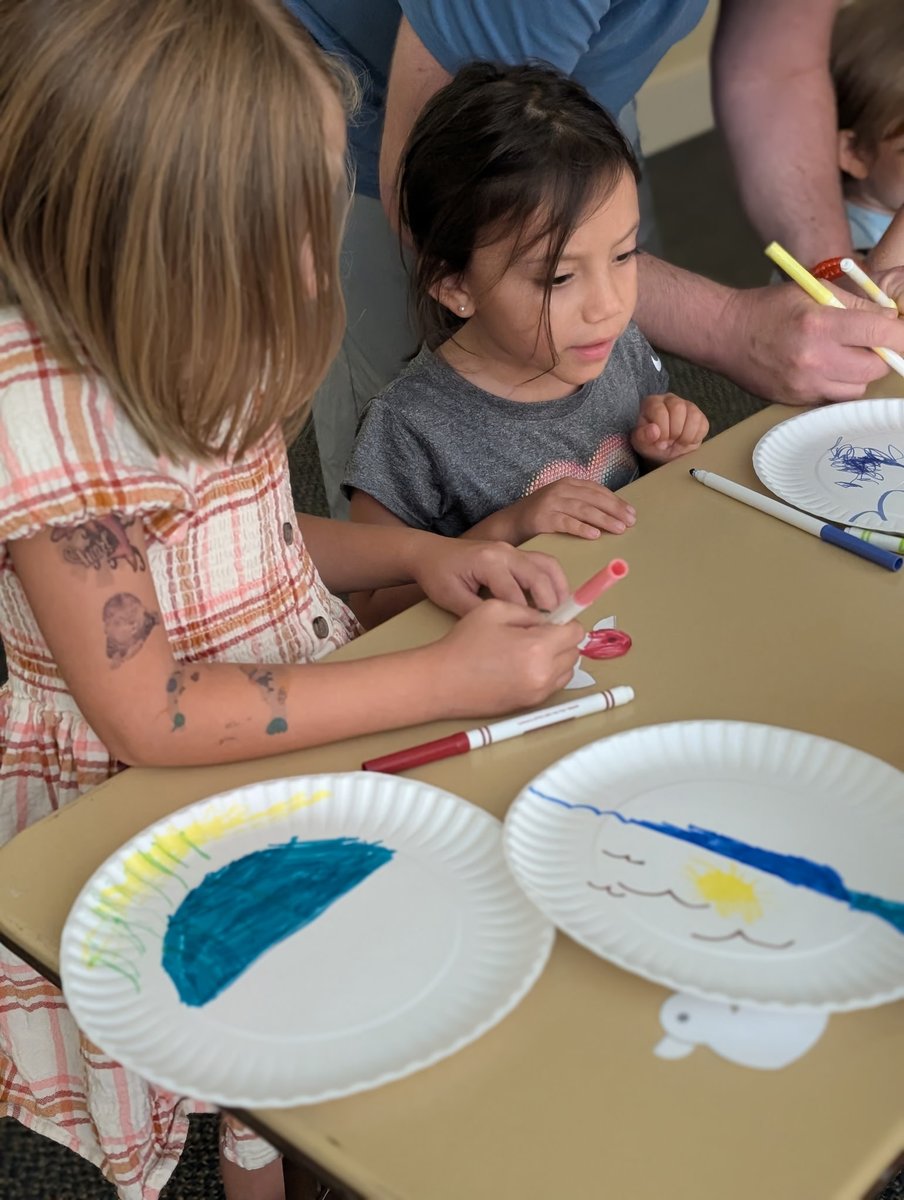 We had a fantastic time this past Wednesday at our duck-themed story and craft time! 🦆 Our awesome preschool and kindergarten friends got super creative, making scenes for their ducky pals. So much fun watching their imaginations swim.