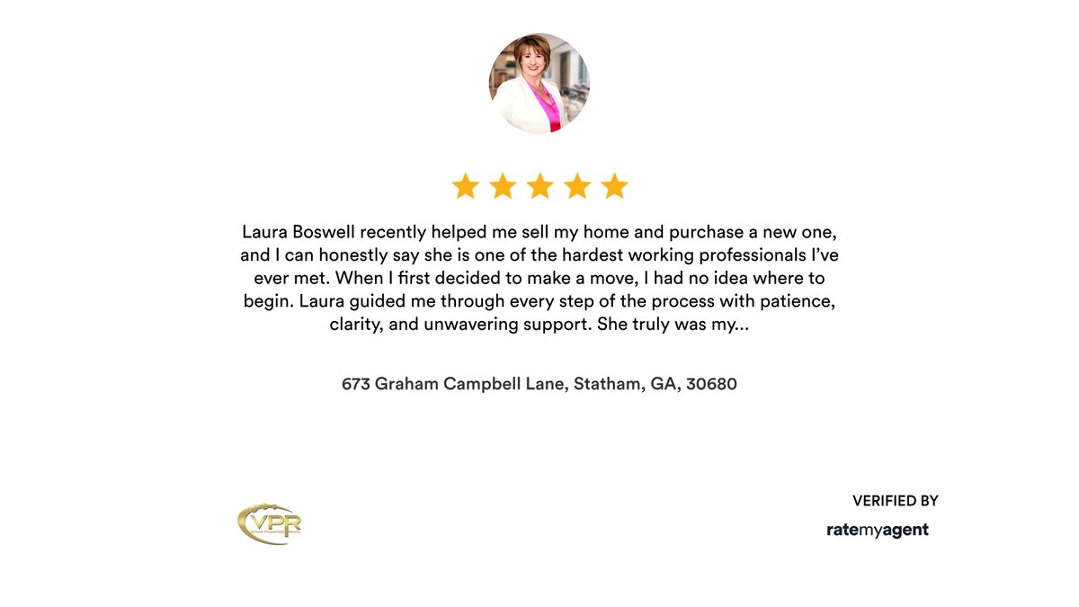 LBoswellRealtor's tweet photo. My latest review in Statham.
https://t.co/TcYII7SWgT
...
#lauraboswellrealtor 
#lauraboswellproperties #listingagent #listingspecialist #realtor #realestate #homeownership #homebuying #HomeBuyers #househunting #homebuyingprocess #realestateinvesting https://t.co/9RU27DY5YN