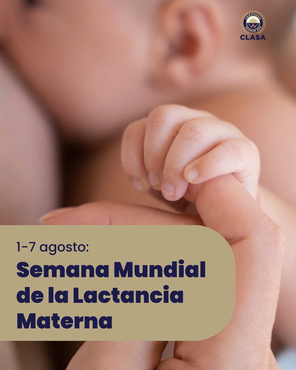 clasanews's tweet image. Durante la Semana Mundial de la Lactancia Materna, reconocemos el papel de la anestesia obstétrica en garantizar una experiencia segura y positiva para madre e hijo.

#SemanaDeLaLactancia #AnestesiaObstétrica #CLASA #HumanizaciónDelParto #LactanciaSegura