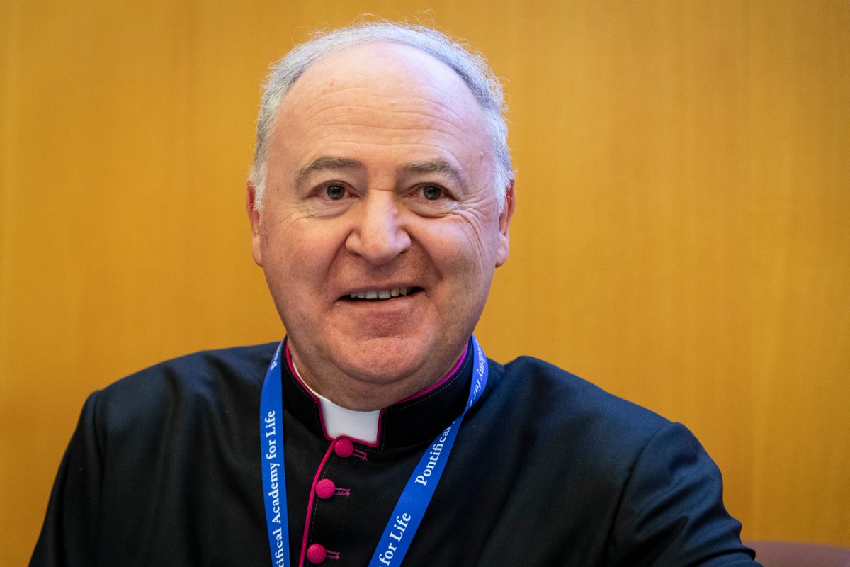 Pope Leo XIV named Msgr. Renzo Pegoraro to head the Pontifical Academy for Life in May. The 66-year-old monsignor is a bioethicist with a medical degree. Read the full story to see how he sees his new role: ow.ly/CfEE50WyvNi  (CNS photo/courtesy Foto Siciliani/PAL)