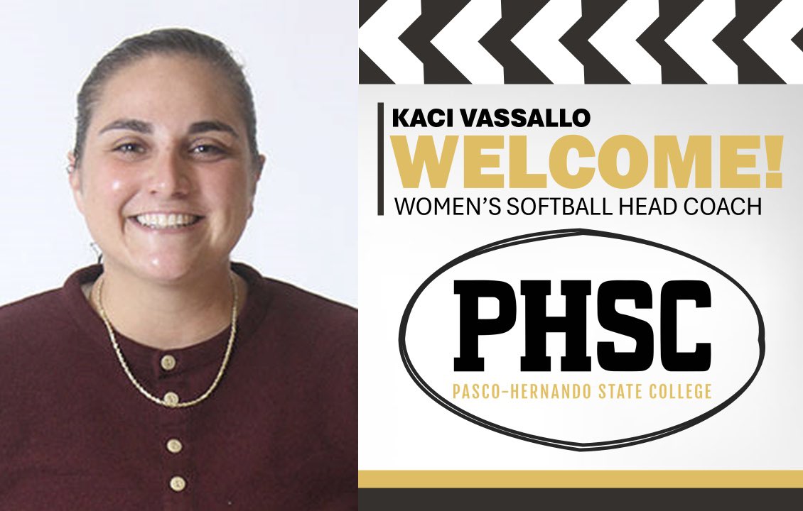 PHSC Athletics is excited to welcome Kaci Vassallo as our new Women’s Softball Head Coach! 🎉

Kaci comes to us from the NCAA Division I Bethune-Cookman University in Daytona Beach, Florida, where she spent the last three seasons as an assistant coach. 

#BackTheCats 🐾
