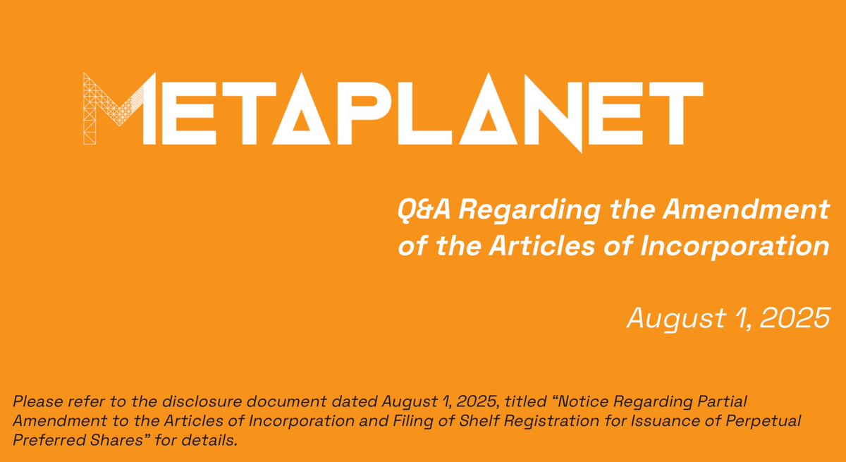 *Q&amp;A Regarding Amendments to the Articles of Incorporation and the Shelf Registration for Issuance of Up to 555 Billion JPY of Perpetual Preferred Stock*

contents.xj-storage.jp/xcontents/3350…