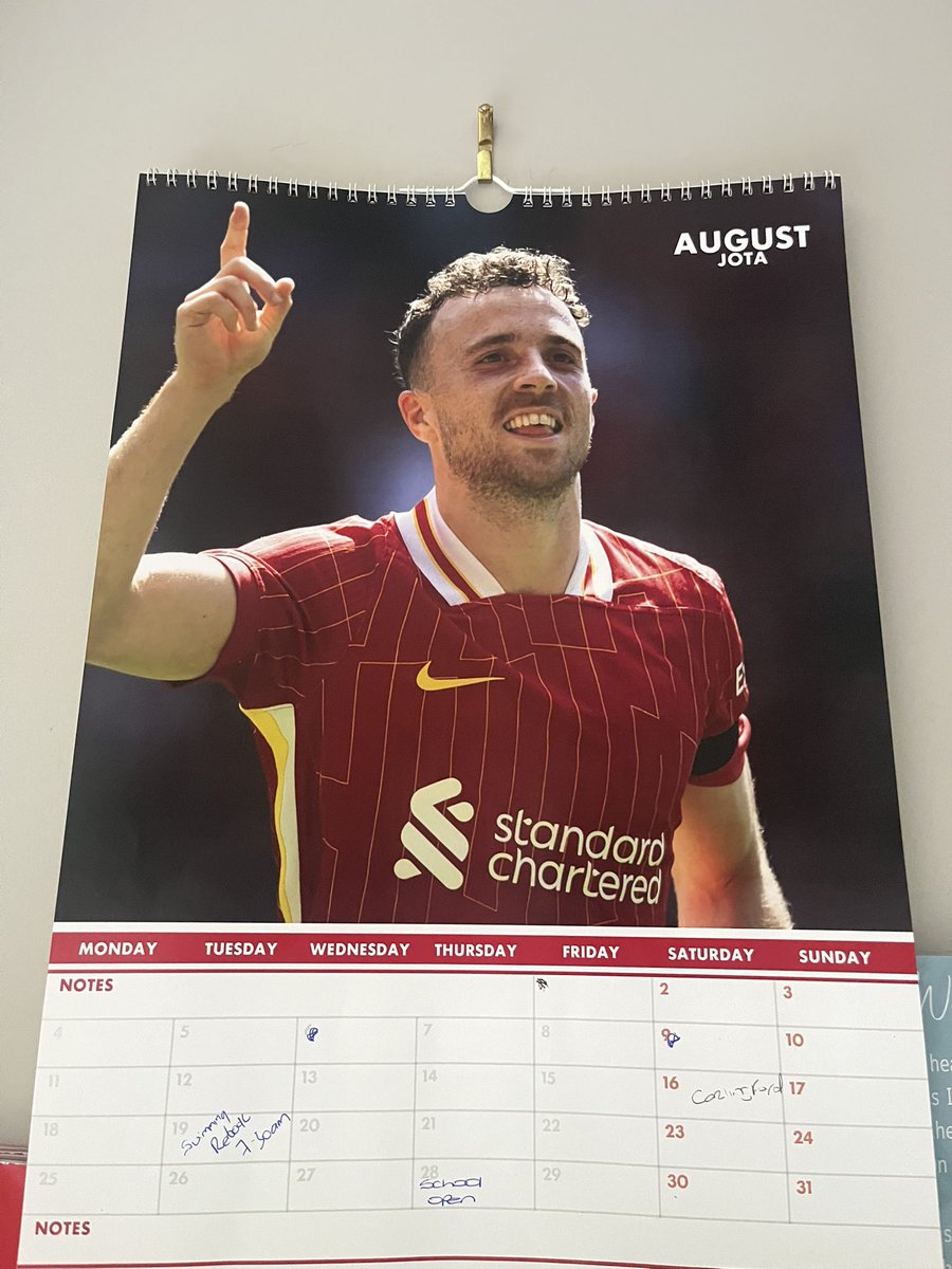 August on my Calendar <a href="/DiogoJota18/">Diogo Jota</a> #gonebutneverforgotten #forever20 #ynwa #alwaysared