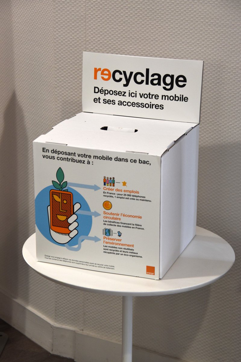 Ville d'Issoire (@villeissoire) on Twitter photo #SECONDEVIE ♻️ Jusqu'au 31 août 2025, Issoire participe au challenge " Collect'Mobile ", une opération <a href="/Orange_France/">Orange France</a> 📱 Mobiles usagés et accessoires sont collectés afin de les reconditionner et les recycler ! 📌 Hôtel de Ville, médiathèque René-Char et Tour de l'Horloge #SECONDEVIE ♻️ Jusqu'au 31 août 2025, Issoire participe au challenge " Collect'Mobile ", une opération <a href="/Orange_France/">Orange France</a> 📱 Mobiles usagés et accessoires sont collectés afin de les reconditionner et les recycler ! 📌 Hôtel de Ville, médiathèque René-Char et Tour de l'Horloge