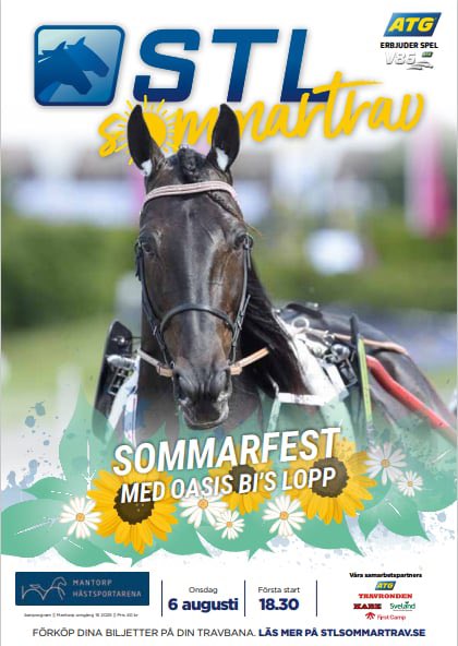 STL/V86 Sommarfest Mantorp onsdag 6 augusti.

Nu finns programmet för nedladdning. Mycket fina och spelvänliga lopp med stora startfält. Välkomna!
mantorphastsportarena.se/media/attachme…