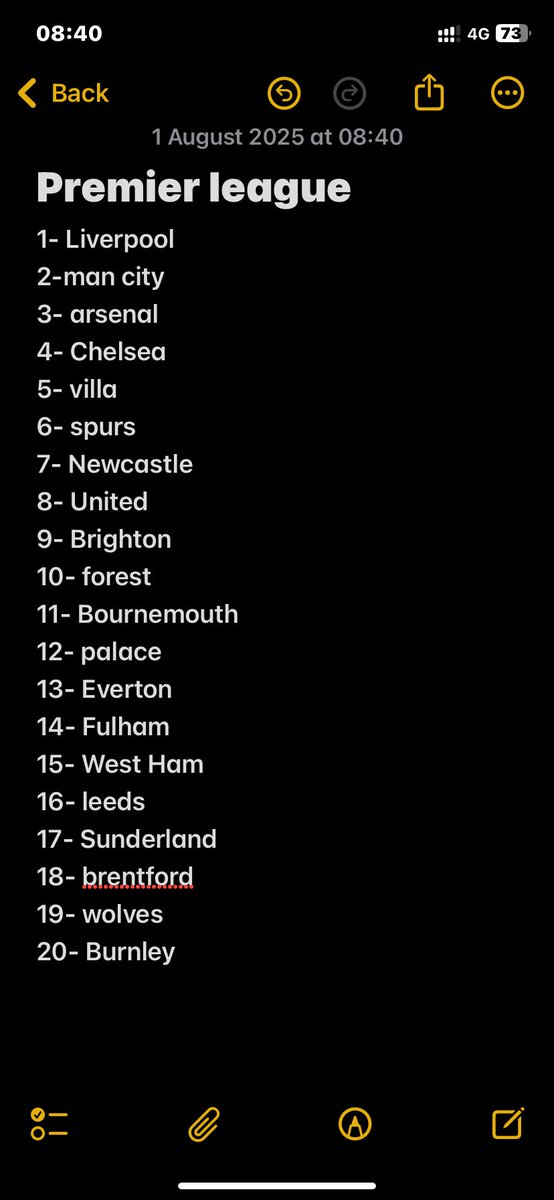 Premier league predictions 
(Really torn about the bottom 3)