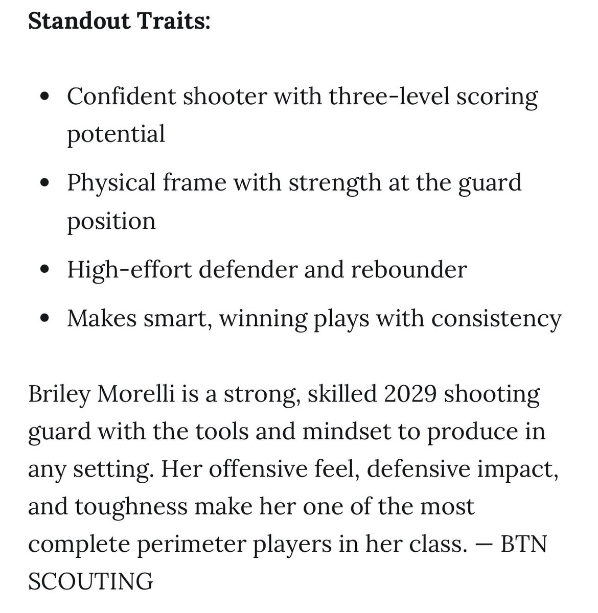 Briley Morelli (@brileymorelli) on Twitter photo Thank you <a href="/BTNScouting/">BTN Scouting</a> 
<a href="/KentuckyPremier/">Kentucky Premier EYBL</a>
<a href="/LadyTrojansGBB/">Bishop Chatard Girls Basketball</a> Thank you <a href="/BTNScouting/">BTN Scouting</a> 
<a href="/KentuckyPremier/">Kentucky Premier EYBL</a>
<a href="/LadyTrojansGBB/">Bishop Chatard Girls Basketball</a>