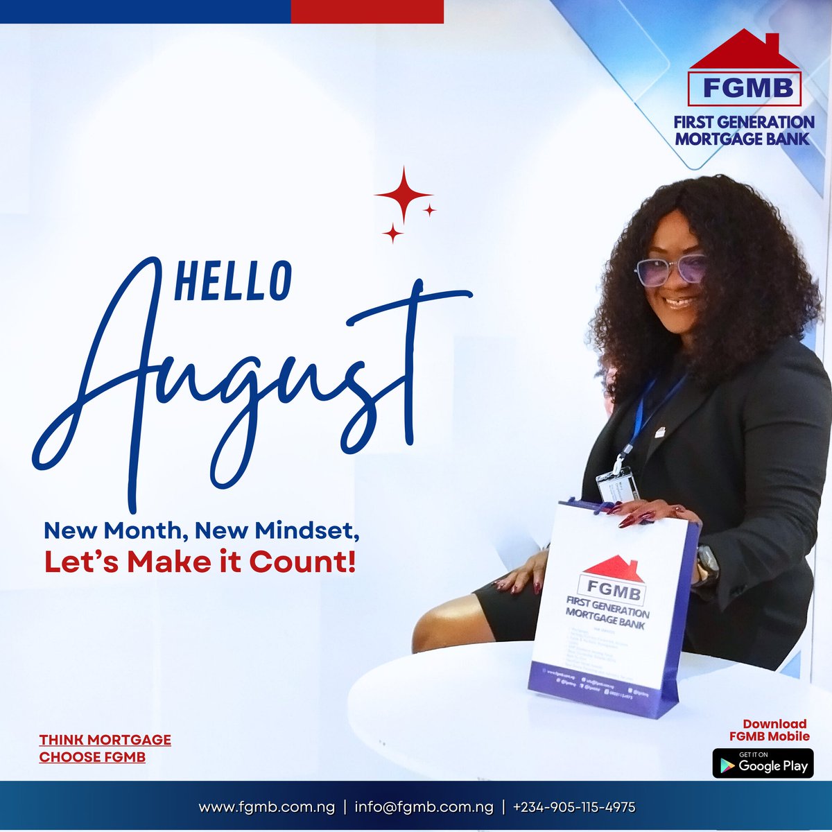 ✨ Welcome to the month of August! New Month, New Mindset, New Goals! A month of boundless possibilities and dreams come true. 
Let's make it count! 👍🏽😊

Think Mortgage 
Choose FGMB 

#fgmb #august #newmonth #newmindset #aihs2025 #happynewmonth #possibilities #newhome #mortgages