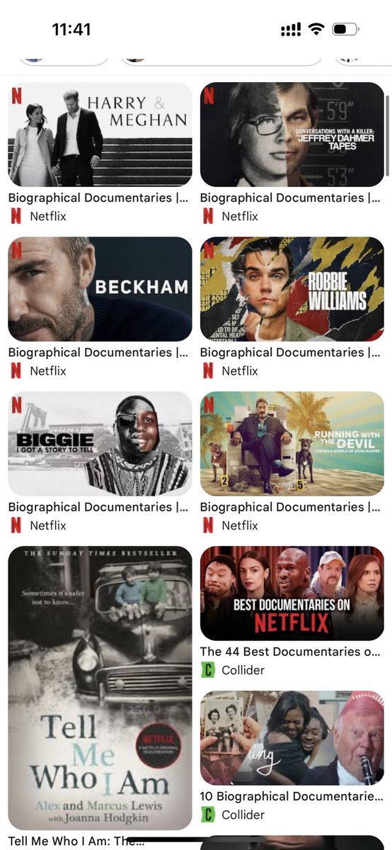 There’s this whole cultural shift in the last 5 years. Celebs aren’t writing autobiographies anymore, they’re just selling their life rights to Netflix or whichever streaming platform will take them. 

Because who’s got time or attention to read some 600 page book about your rise