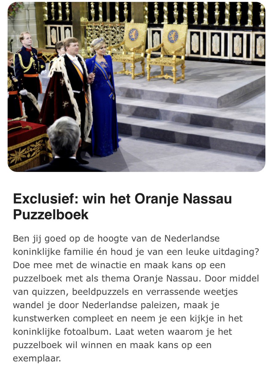 Doe maar duur! Bij Blauw Bloed kun je een royaal puzzelboek winnen. De waarde is maar liefst
🥁 
19.50

Natuurlijk staat de Vakantiekoning er ook in. 

#altijdvakantie