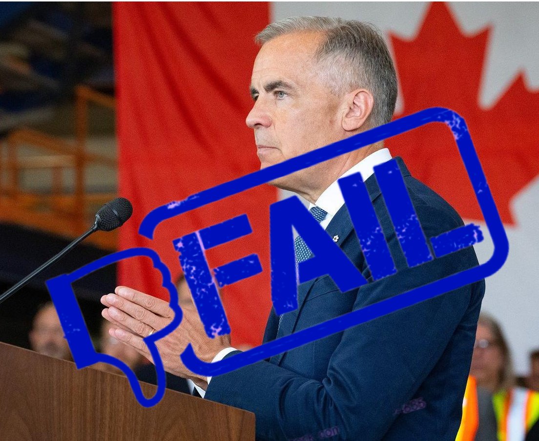 Mark Carney;
The smartest man in the room.
The great negotiator with global contacts.
The only one who could secure Canada a trade deal. Failed to establish even a framework of a deal.
He got Canada higher Tariffs instead.
Liberals Failing since 2016.