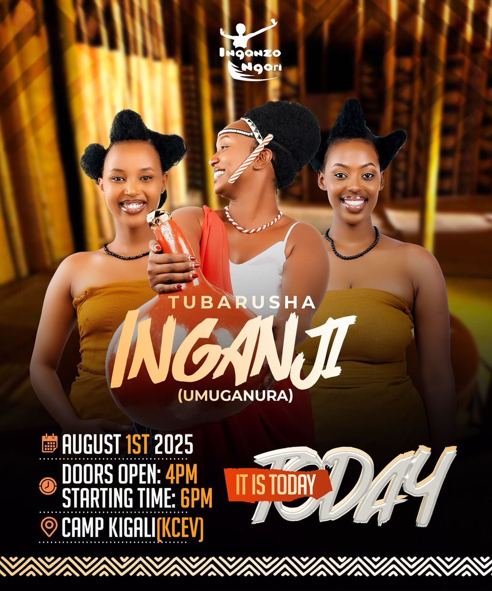 Uwimana Basile (@basileuwimana) on Twitter photo Dore Umuganura nyawo rero!
Kuri uyu wa gatanu, Itorero <a href="/Inganzongali/">Inganzo ngari</a> riradutura igitaramo kiswe “Tubarusha Inganji”. Uramenye ntubure peh!
Dore inzira👇🏿
sinc.events/tubarusha-1455 Dore Umuganura nyawo rero!
Kuri uyu wa gatanu, Itorero <a href="/Inganzongali/">Inganzo ngari</a> riradutura igitaramo kiswe “Tubarusha Inganji”. Uramenye ntubure peh!
Dore inzira👇🏿
sinc.events/tubarusha-1455