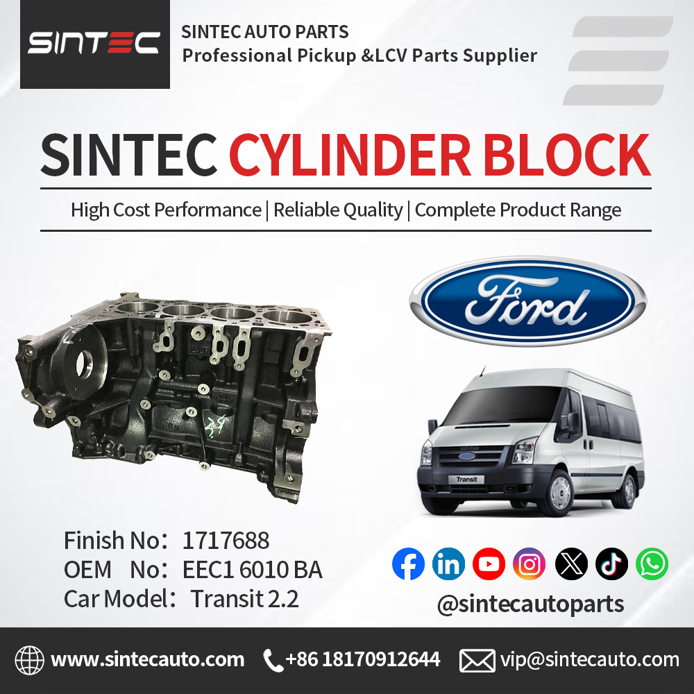 sintecautoparts's tweet image. 🚐 Transit 2.2 Cylinder Block | SINTEC Engine Foundation
📎 OEM No: EEC1 6010 BA
🏷️ Finish No: 1717688
🚐 Car Model: Transit 2.2
🔗 @sintecautoparts | sintecauto.com
#Transit2.2 #CylinderBlock #EngineCore #SINTEC #AutoParts #EngineReliability