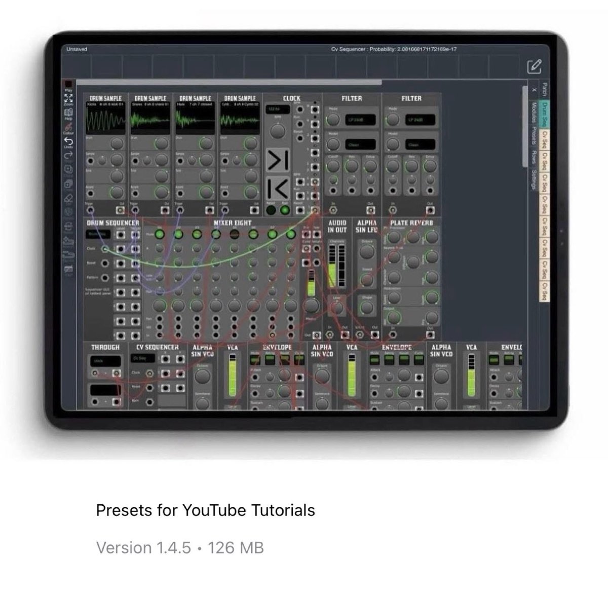 🚨Plugin Update🚨 Studio 6 plus 1 LTD has updated ‘MooMu - Virtual Modular Synthesizer’ to v1.4.5!! Update contains new tutorial presets! Update yours now in the App Store!

apps.apple.com/us/app/moomu/i…