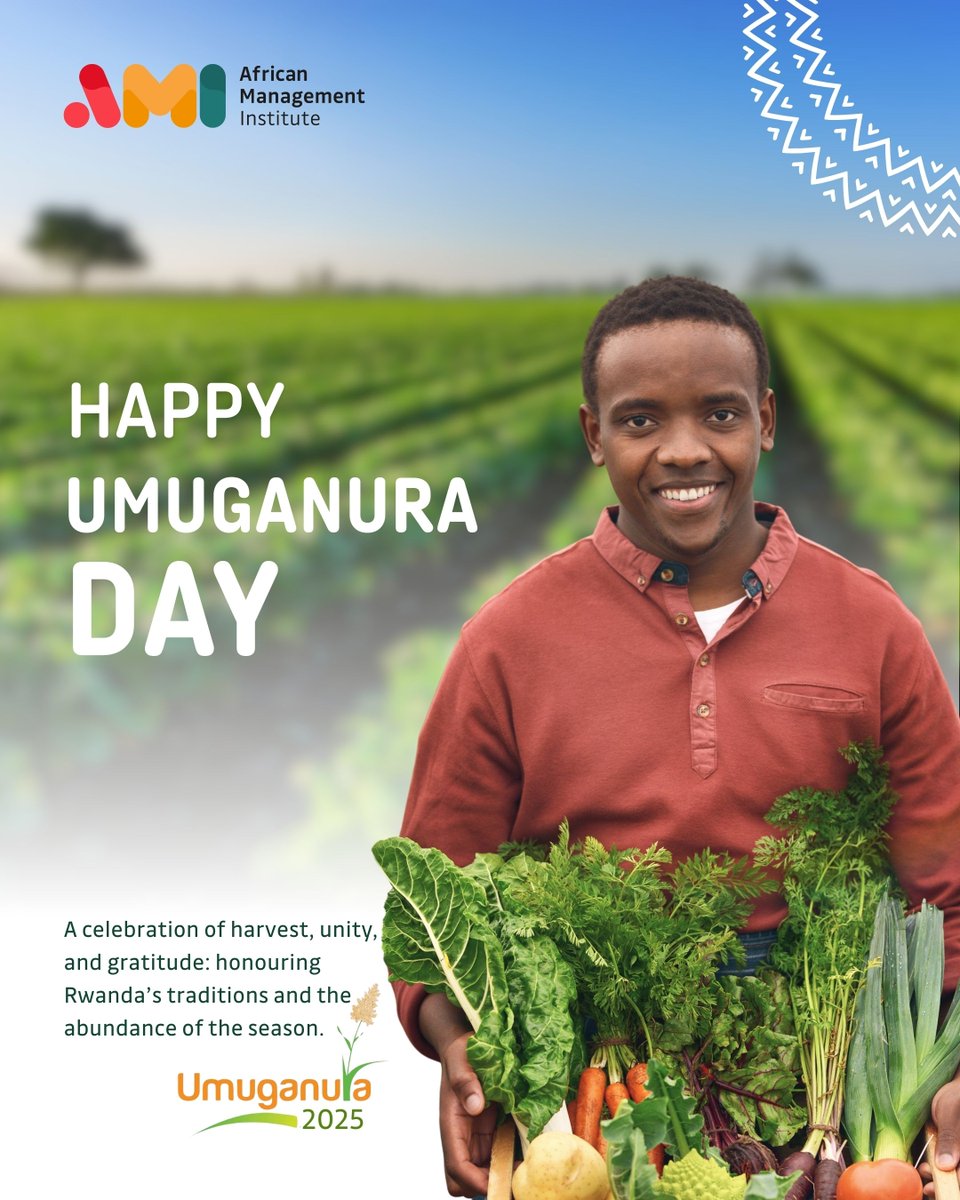 Happy Umuganura Day to all!
May unity and purpose continue to shape the #RwandaWeWant. 

Umunsi mwiza w’Umuganura kuri twese!
Uyu munsi turizihiza umuco, iterambere, n’umusaruro w'imirimo yacu twubaka #uRwandaDushaka.
#AMIRwanda #AMI #Umuganura